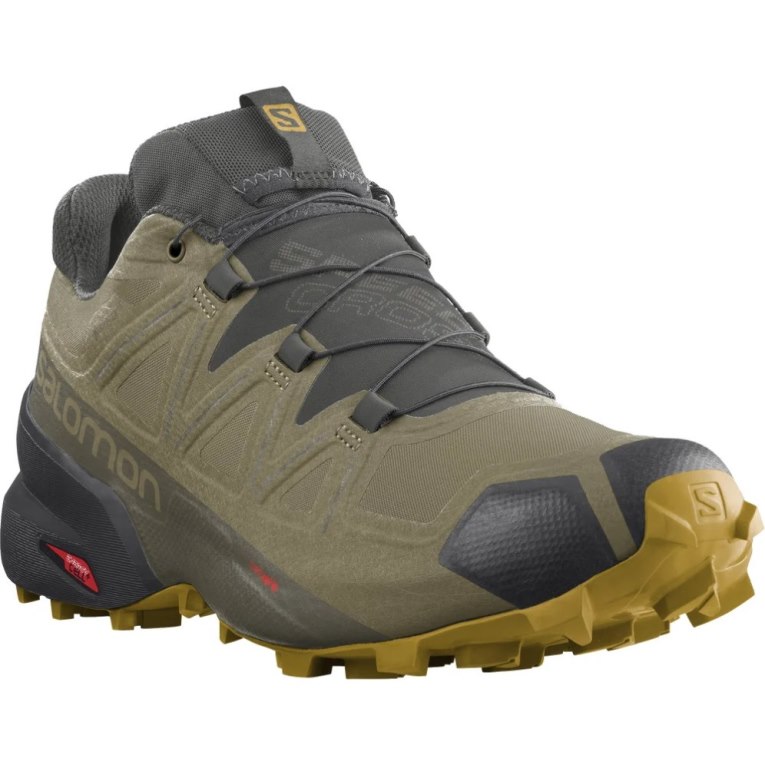 Olive Salomon Speedcross 5 GTX Men's Trail Running Shoes | PH 01839D